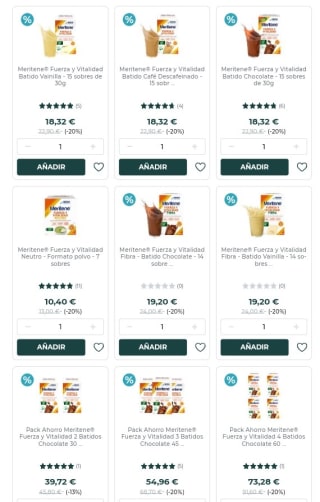 -20% de Descuento en Meritene.