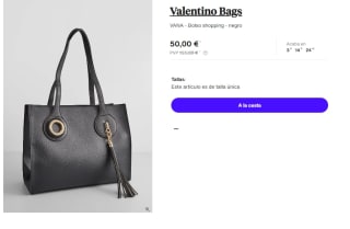 Bolso Shopping Valentino Bags VANA por 50€