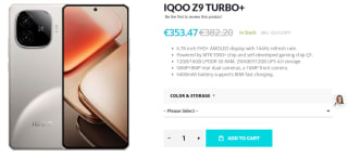 Iqoo Z9 Turbo+ 6.78-inch FHD+ AMOLED display 12GB/256GB voor €353,47 bij Giztop