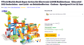 VTech Marble Rush L100E Knikkerbaan voor €19,99 bij Bol