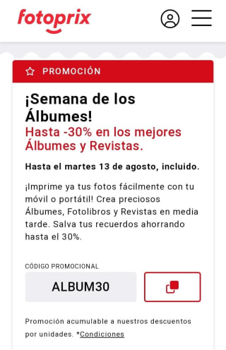 -30% de Descuento en Fotoprix.
