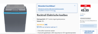 Rocktrail Elektrische koelbox 29 liter voor €49,99 in de Lidl webshop