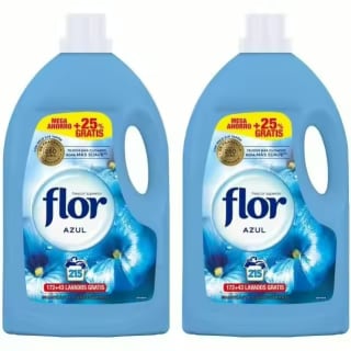 2 Suavizante FLOR Concentrado para la Ropa - Aroma Azul - 430 Lavados por 12,58€