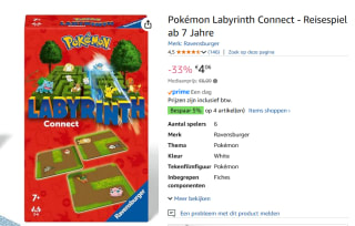 Ravensburger Spel Pokémon Labyrinth Pocket voor €4,06 bij Amazon