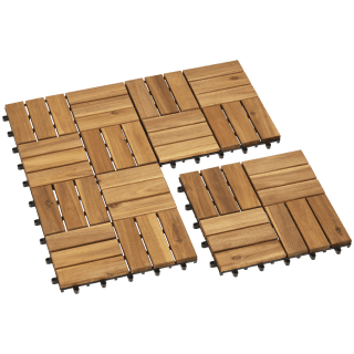 Houten terrastegels Houten terrastegels 4 stuks | 31 x 31 x 2,5 cm voor €5,95 bij de Action