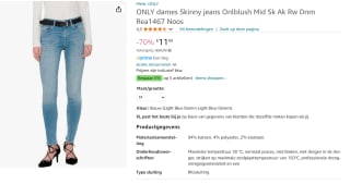 Only Dames Skinny Jeans voor €11,99 bij Amazon