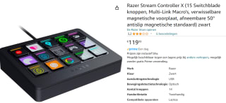 Razer Stream Controller X voor €119,99 bij Amazon