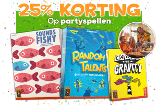 25% korting op alle Partyspellen van 999 Games!