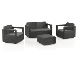 Conjunto muebles de jardín Venus confort grafito por solo 185,20€