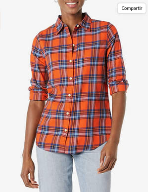 Camisa a cuadros Franela Amazon Essentials Mujer desde 10,75€