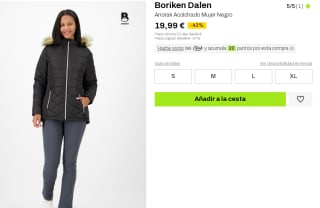 Anorak Acolchado de Mujer Boriken Dalen por 19.99€