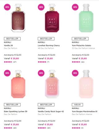 35% op Kayali parfums 100 ml bij Ici Paris XL