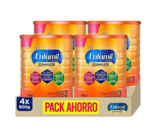 Pack 4 Enfamil Complete 3 preparado lácteo infantil por solo 54,62€