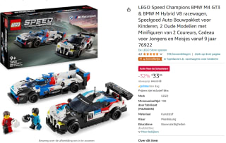 LEGO Speed Champions BMW M4 GT3 & BMW M Hybrid V8 racewagen voor €33,86 bij Amazon
