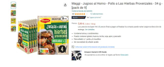 Jugoso al Horno ,Pollo a Las Hierbas Provenzales marca Maggi - 34 g pack de 9 ud por 5,99€
