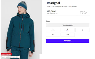 Chaqueta de Esqui para Hombre Rossignol FONCTION por 175€