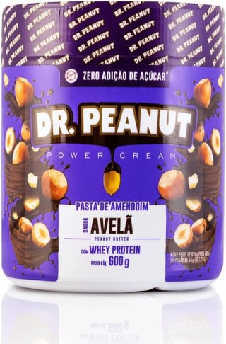 Pasta de Amendoim da Dr Peanut, sabor Avelã com Whey Protein de 600g - R$ 40,75