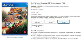 Juego Hot Wheels Unleashed 2 Turbocharged PS4 por 14,87€