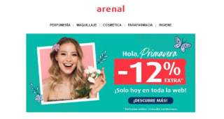 Hoy desde la web Arenal descuento de -12% extra en seleccionados