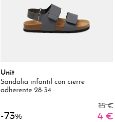 Calzado infantil UNIT por 4€