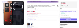 Nothing Phone (3a) de 8GB/128GB por 254,90€