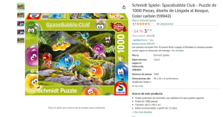 Puzle de 1000 piezas de la marca Schmidt Spiele, saga Spacebubble Club llegada al bosque por 3,50€