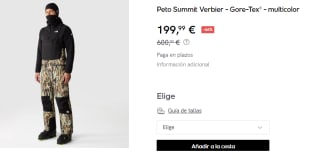 Peto de Hombre The North Face Summit Verbier - Gore-Tex® por 199.99€