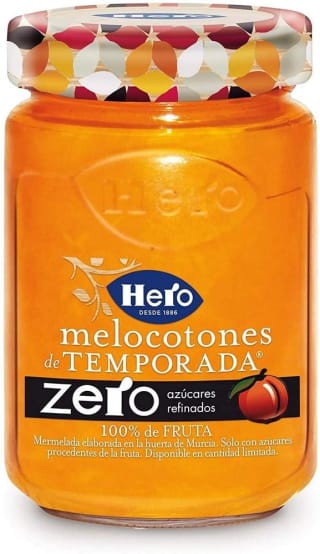 12 mermeladas Hero de melocotón por 9,43€