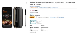 INKBIRD Draadloze Vleesthermometer voor €58,65 bij Amazon