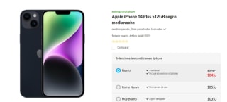 Móvil Apple iPhone 14 Plus de 512GB por 1045€