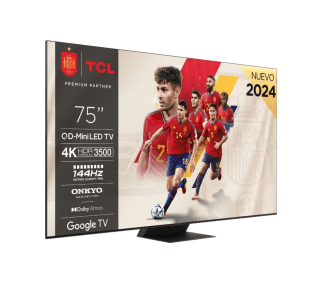 TV TCL 75C855 75" 4K QLED + Google TV Onkyo por solo 1,654€