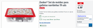 Set de moldes para galletas navideñas 19 uds Zenker por 6.99€