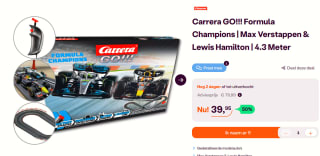 Carrera Go!!! Triple Formula World Champion Starter Version Max Verstappen & Lewis Hamilton voor €39,95 bij ibood