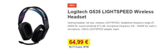 Logitech G535 LIGHTSPEED - Gaming headset voor €64,99 bij Proshop