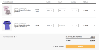 2e artikel 50% korting op heel veel Puma artikelen bij Scapino