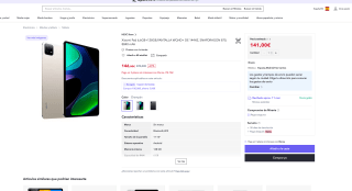 Xiaomi pad 6GB 128GB por solo 141€