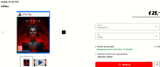 Diablo IV - PS5 voor €25 bij de MediaMarkt in Belgie
