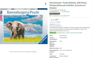 Marca Ravensburger- Puzzle Elefante, 300 Piezas por 4,40€