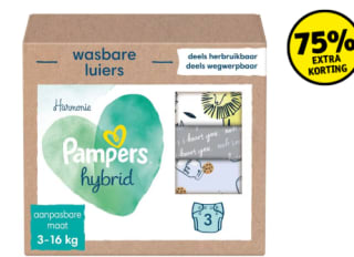 Pampers Harmonie Hybrid Wasbare Luiers 3 stuks voor €16,25 bij Kruidvat