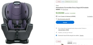 Autoasiento Convertible Graco Sequel 65 Anabele por $1,557 en Walmart