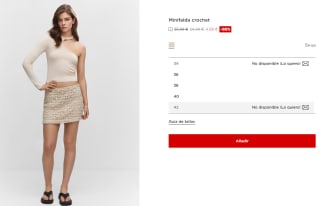 Minifalda crochet para Mujer por 4.99€