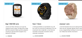 Tot 30% korting op diverse artikelen bij Garmin
