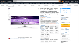 Monitor Ultrawide Philips Evnia Curvo 49" por 799€