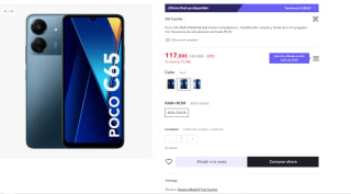 Poco C65 8GB 256GB Global Version por 102€ (color azul, negro o purpura)