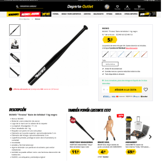 MUWO Bate de béisbol 1 kg por solo 5,55€