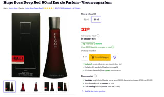 n Hugo Boss Deep Red Eau de Parfum 90 ml voor €31,99 bij Bol