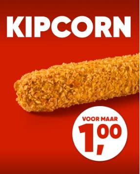 Kipcorn voor €1 bij Kwalitaria