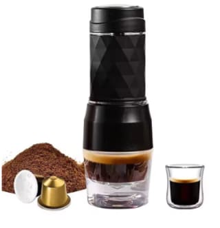 Cafelffe-cafetera portátil 3 en 1, máquina de café expreso Manual por 23,99€