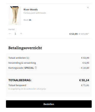 20% korting op River Woods bij Otrium