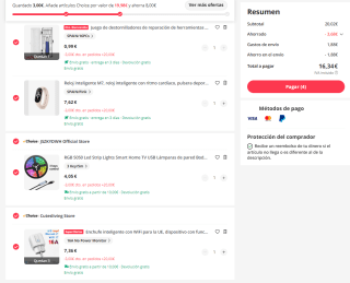 Hasta 8€ descuento en tu compra en Aliexpress